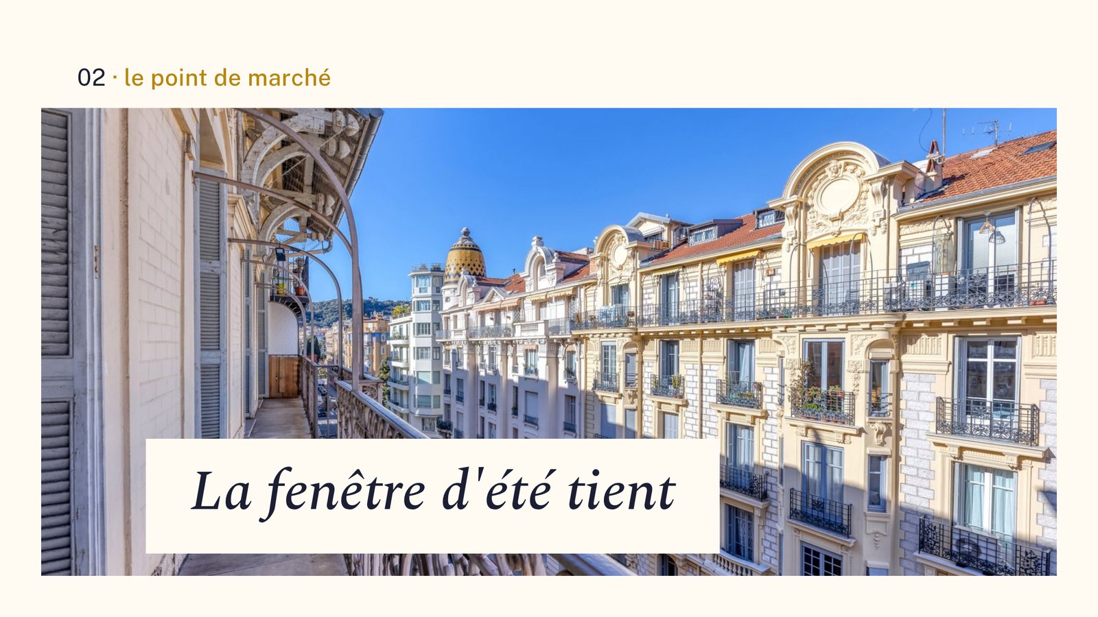 Façades niçoises au soleil